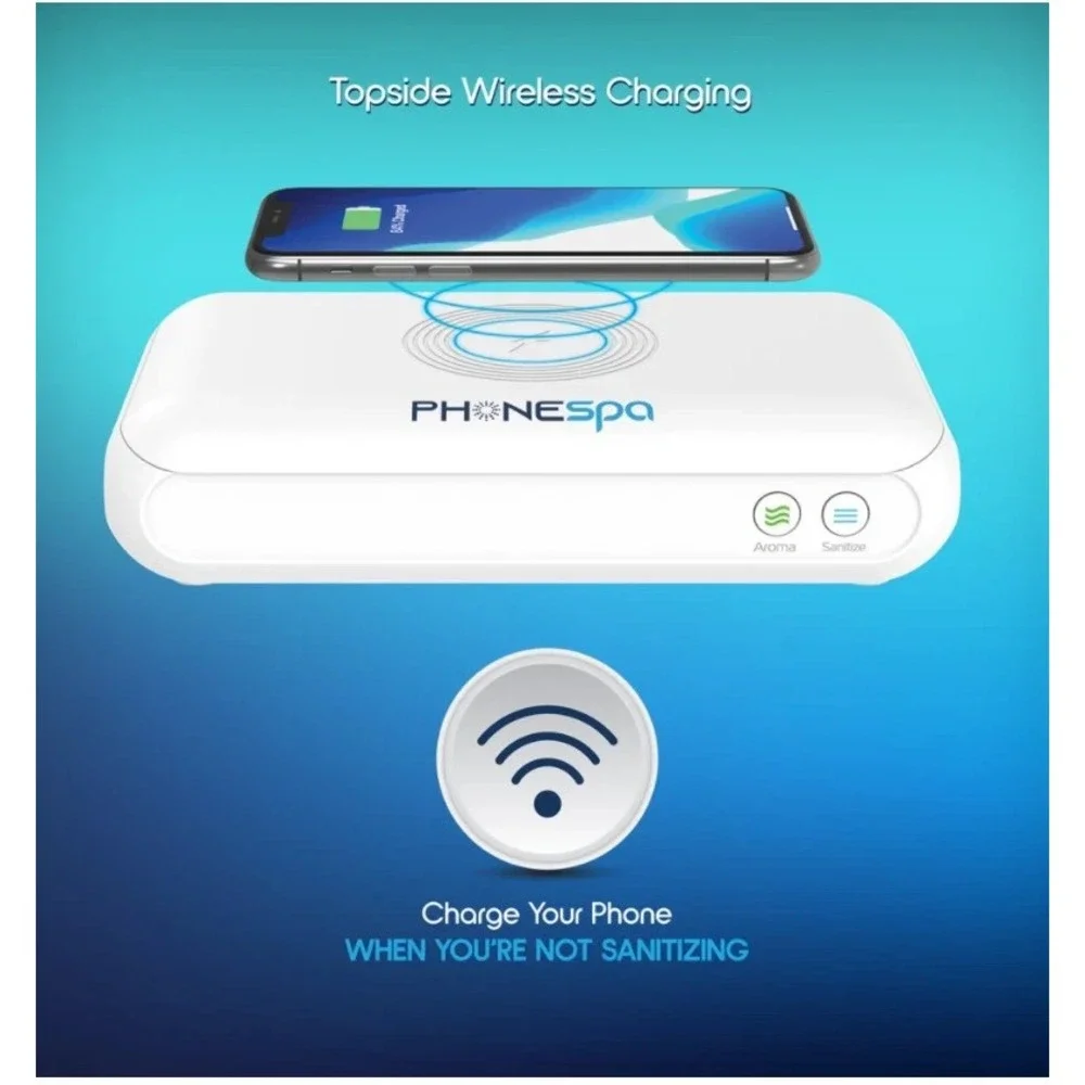 Phonespa Phone & Accessory Sanitizer /‎ Aromatherapy Diffuser Plus Charger